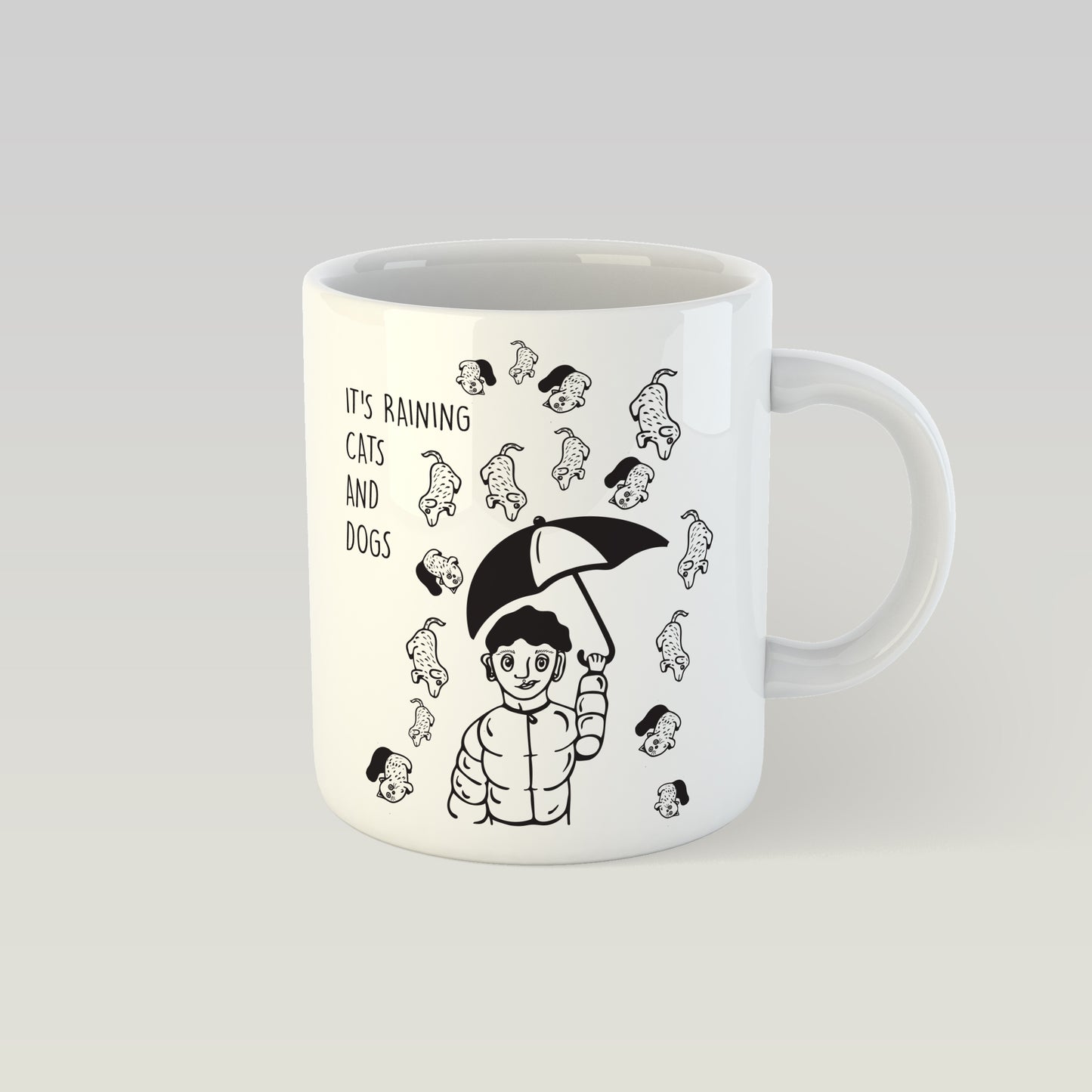 Design Mug - It's raining cats and dogs