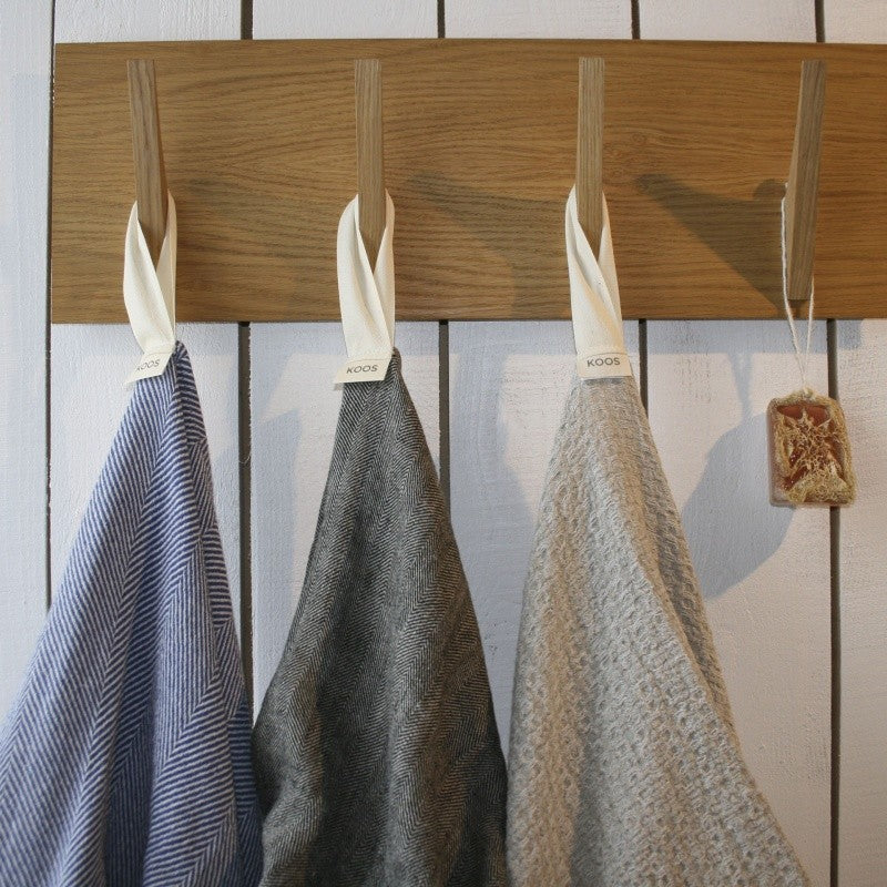 Big Linen Towel - Textured Grey