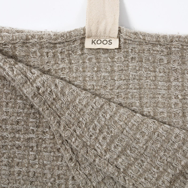 Big Linen Towel - Textured Grey