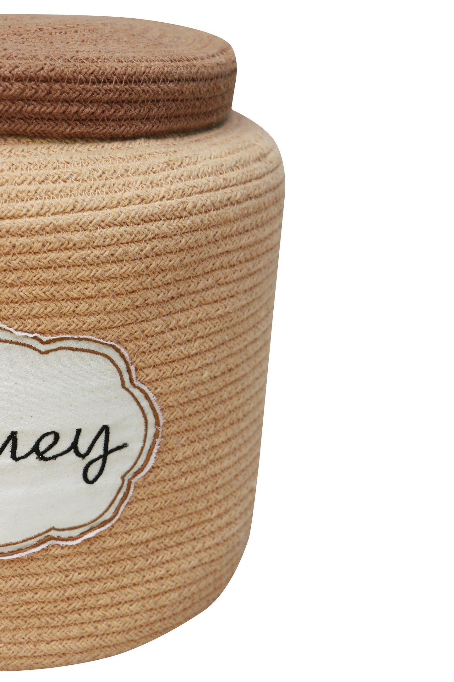 Decorative Basket Honey Pot 