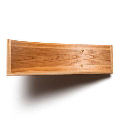 Floating Wooden Wall Shelf - Pie