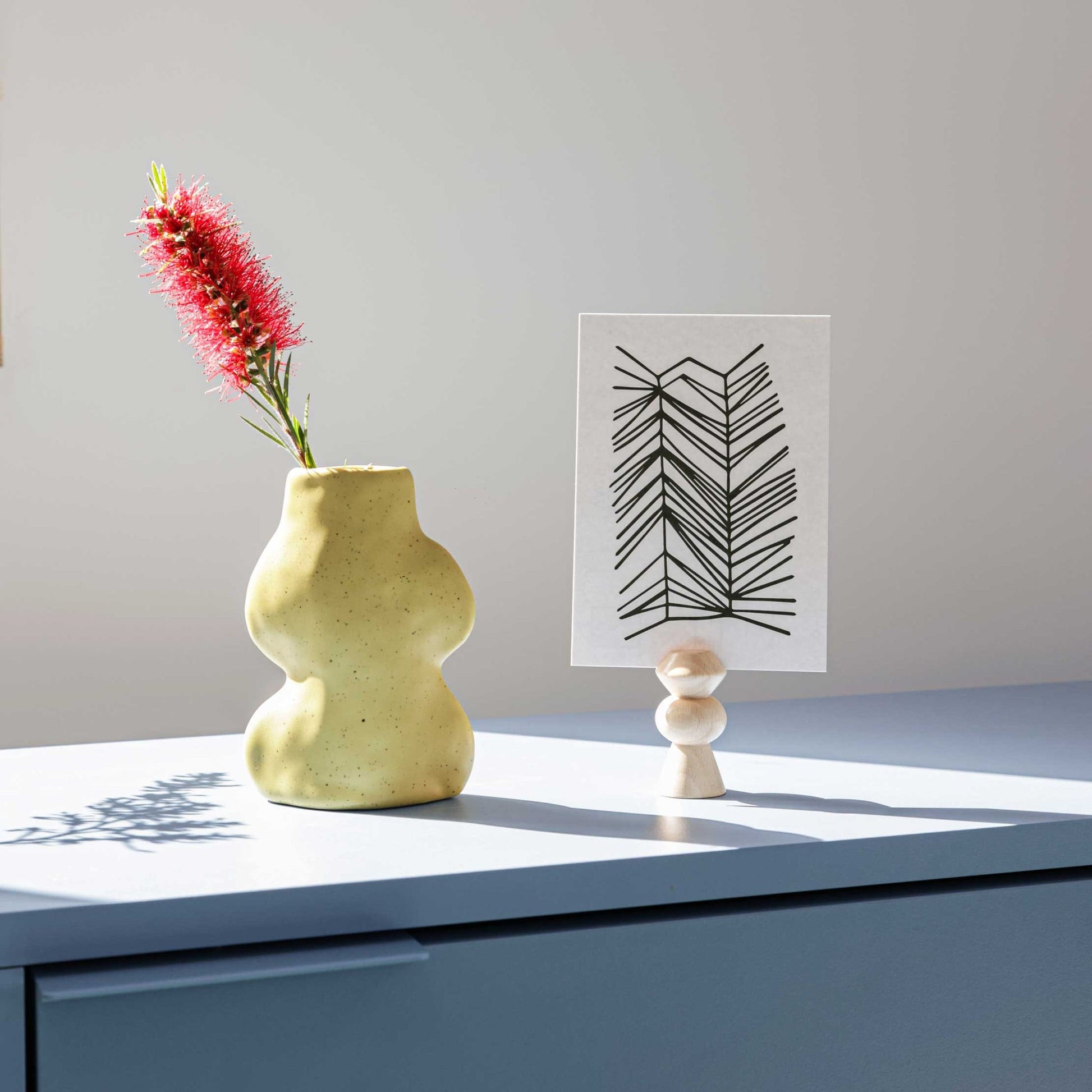 Fluxo Ceramic Vase Small - Pistachio