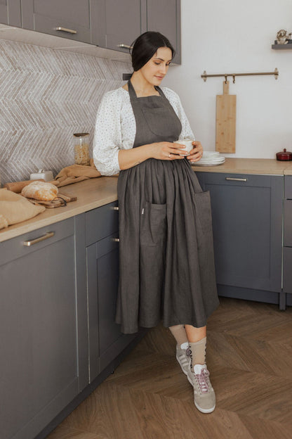 Linen Retro Apron