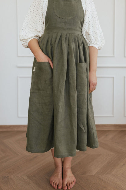 Linen Retro Apron